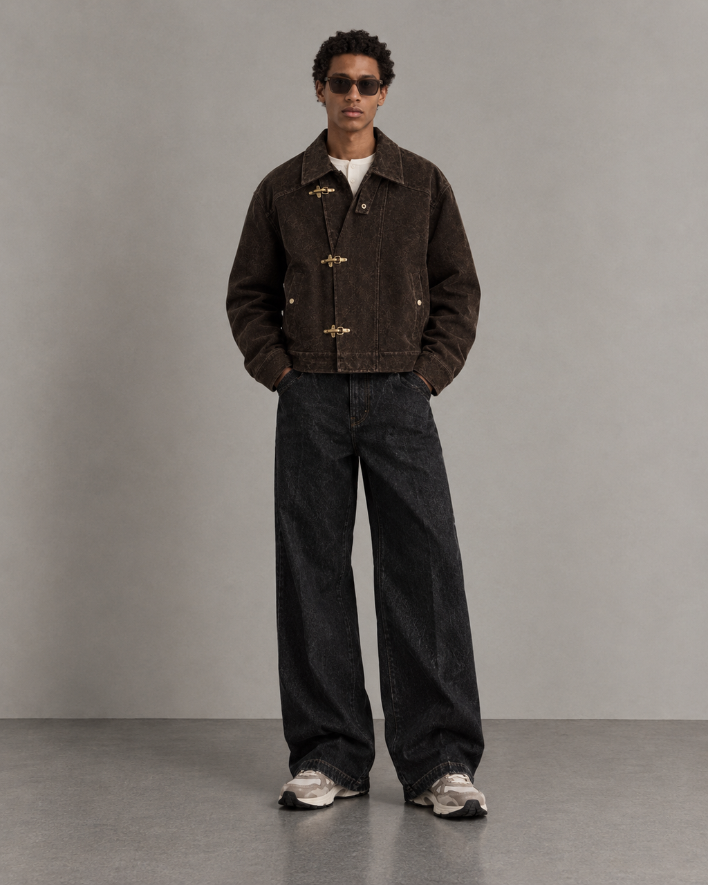 Vintage Suede Jacket + Denim Jeans
