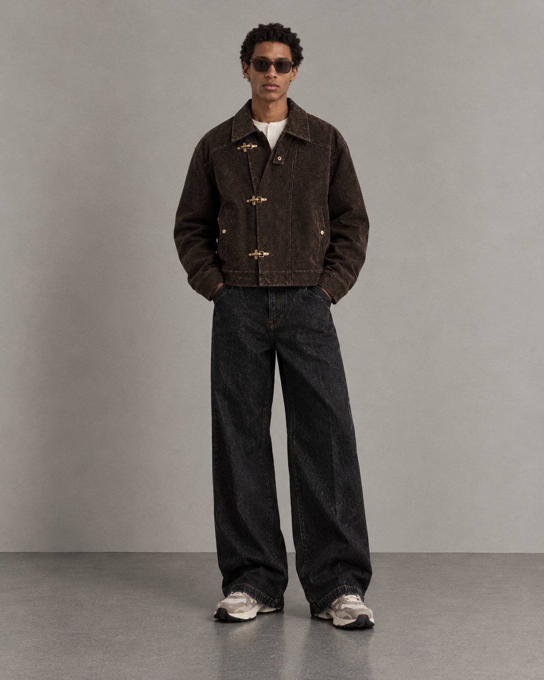 Vintage Suede Jacket + Denim Jeans
