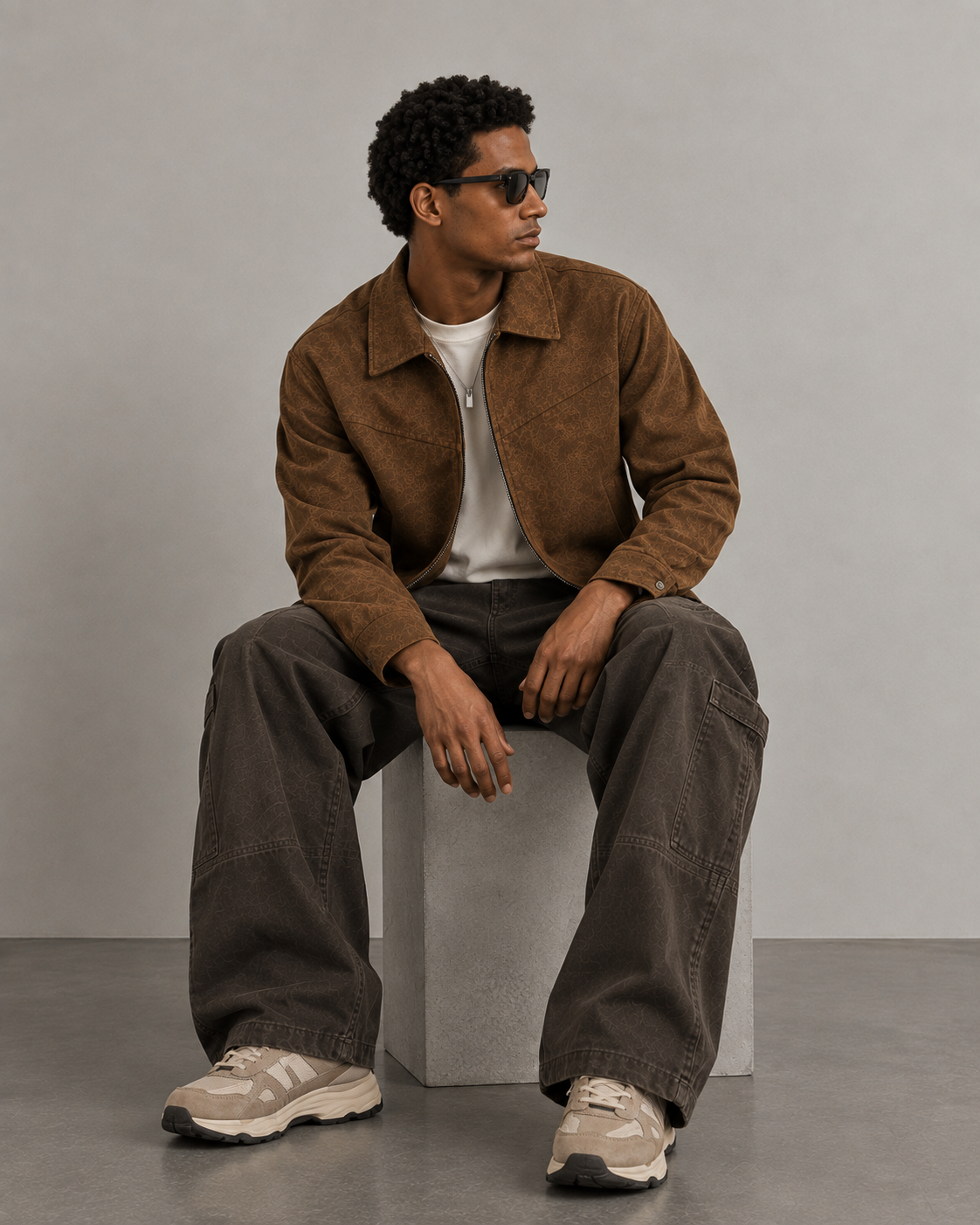 Vintage Suede Jacket — Zip