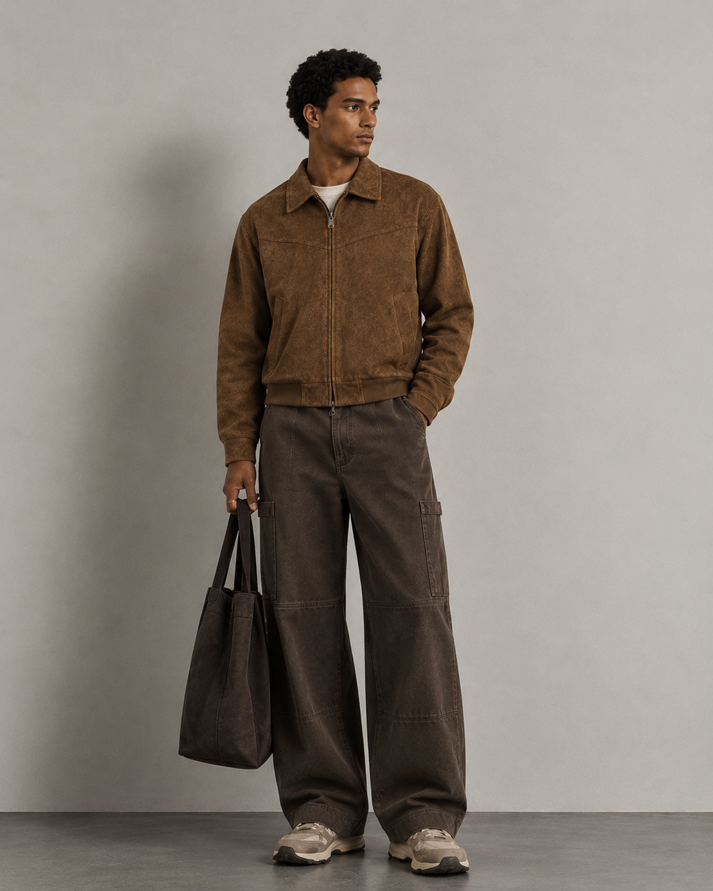 Vintage Suede Jacket — Zip